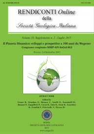 Rendiconti Online della Società Geologica Italiana - Vol. 35/2015