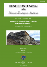 Rendiconti Online della Società Geologica Italiana - Vol. 41/2016
