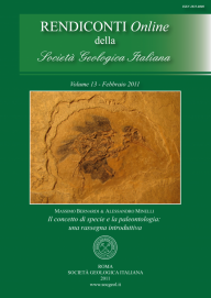 Rendiconti Online della Società Geologica Italiana - Vol. February 2011