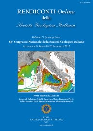 Rendiconti Online della Società Geologica Italiana - Vol. 21/2012
