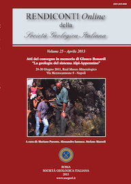 Rendiconti Online della Società Geologica Italiana - Vol. 25/2013
