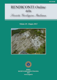 Rendiconti Online della Società Geologica Italiana - Vol. 26/2013